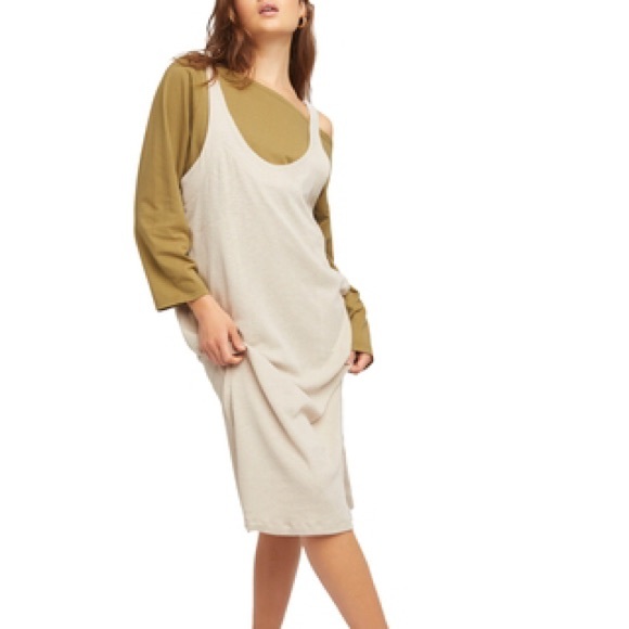 Free People Dresses & Skirts - Free People Be Happy Pinafore Dress & Top Set